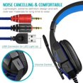 thumbnail image 3 of Computer Game Headset, Stereo Microphone, Noise Canceling Breathable Leather Adjustable Headphones, 3 of 5