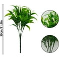 thumbnail image 4 of Zukuco 4 Pcs Artificial Plants Outdoor UV Resistant Fake Flowers Plastic Plants Morning Glory Shrubs Greenery Foliage for Hanging Planter Garden Patio Sidewalk Farmhouse Décor, 4 of 7