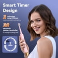 thumbnail image 2 of JTF Orthodontic Electric Toothbrush for Braces: 6 U-Shaped Soft Brush Heads, 5 Modes, 2Min Timer, IPX7 Waterproof, Deep Oral Clean, Orthodontic Power Toothbrush for Tooth with Dental Device, Pink, 2 of 9