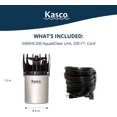 thumbnail image 2 of Kasco AquatiClear Water Circulator Pump, 3/4 HP w/200 ft. Power Cord, Clog-Resistant Water Circulation Pump to Keep Dock, Marina & Shoreline Free of Algae & Debris, 240 Volt - PUMP ONLY, 2 of 5