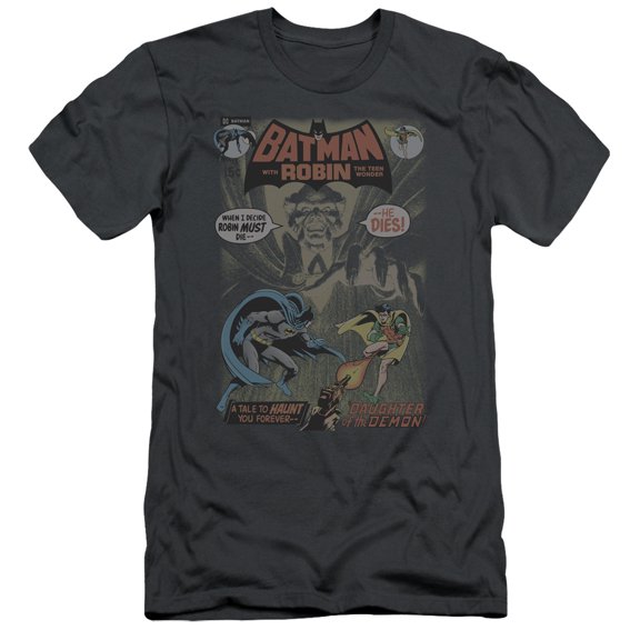 Batman #232 Cover S/S Adult 30/1 T-Shirt Charcoal