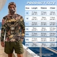 thumbnail image 6 of SEANATIVE Long Sleeve Sun Protection Fishing Hoodie for Men, Fishing Hiking Running Shirts Athletic Outfits Lightweight Breathable Rash Guard for Summer Beach, S, Deer Camo Hunting Forest, 6 of 7