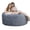 Grey, variant on 4FT Large Bean Bag Chair, Giant Bean Bag Chair with Filling, Round Bean Bag Sofa for Adults Teens, Big Sofa Bean Bag Chairs Soft Velvet Beanbag for Bedroom Living Room