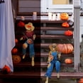 thumbnail image 4 of Esqueletos de Banjo animados para decoración de Halloween, esqueleto brillante de terror con ojos iluminados para interiores y exteriores, decoración de fiesta de Halloween, 4 of 4