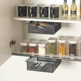 thumbnail image 2 of 2 Pack Under Shelf Storage Basket, X-cosrack Sliding Under Cabinet Organizer Wire Basket,Under Counter Organizer, Black, 2 of 10