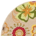 thumbnail image 3 of SAFAVIEH Four Seasons Lisette Novelty Flowers Area Rug, Ivory/Green, 6' x 6' Round, 3 of 6
