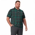 thumbnail image 7 of Trgacdwlo XL-8XL Big and Tall Mens Golf Polo Shirt Plaid Quick Dry Mens Dress Shirts Short Sleeve Lightweight Workout Polo Shirt Men, 7 of 7