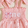 thumbnail image 4 of Zanarzt Girl Romper Outfit Baby Girl Clothes Romper Ruffe Sleeveless Bodysuit Baby Girl Outfits Girl Dress Pink,6-9 Months, 4 of 6