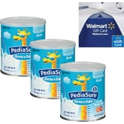 Pediasure Grow and Gain Shake Mix, Vanilla Bundle with $5 e-Gift Card, 3 CT