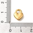 thumbnail image 3 of 20pcs Ion Plating(IP) 304 Stainless Steel Charms Heart Padlock Charm Real 18K golden Plated 11.5x9.5x3mm Hole: 3.5x2.5mm, 3 of 3