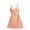 Orange, variant on Fewfanhot Women's Adjustable Suspender Nightdress - Lace Bow Stitching at Armholes Shoulder Straps Casual Sleepwear