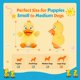 thumbnail image 4 of Juguete masticable de peluche BluPup Squeaky Duck para perros pequeños, 4 of 6
