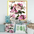 thumbnail image 3 of Designart 'Peony Vintage Flowers' Traditional Framed Art Print, 3 of 4