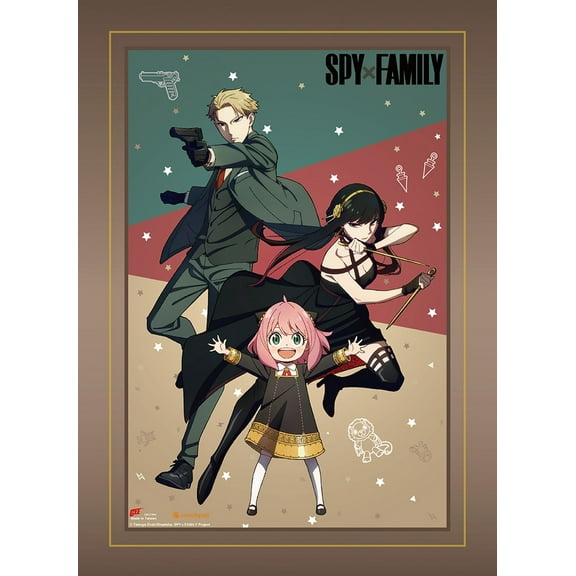 Spy X Family - Forger Family Fight Wall Scroll