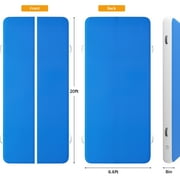 PRIJESSE 20FT×6.6 FT×8 IN Air GYM Track Inflatable Air Tumble Track Gymnastics Tumbling Mat for Home Use/Training/Cheerleading/Water/Yoga Electric Air Pump