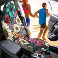 thumbnail image 3 of XYZCANDO Vibrant Floral Car Seat Towel Cover - Waterproof Sweatproof Seat Protector - Universal Fit for Cars, Trucks, SUVs & Sedans, 3 of 6