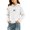 White, variant on Brondbend Girl Sweatshirt Fashion Long Sleeve Hooded Pullover Loose Tops Holiday Fall Winter Clothes Black 2-3 Years