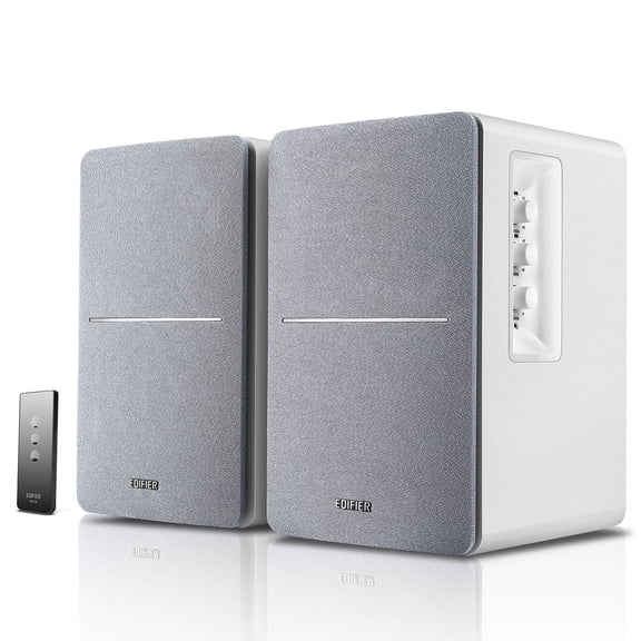 Edifier R1280T Powered Bookshelf Speakers, 2.0 Active Monitor Speaker System, Holiday Gift - White
