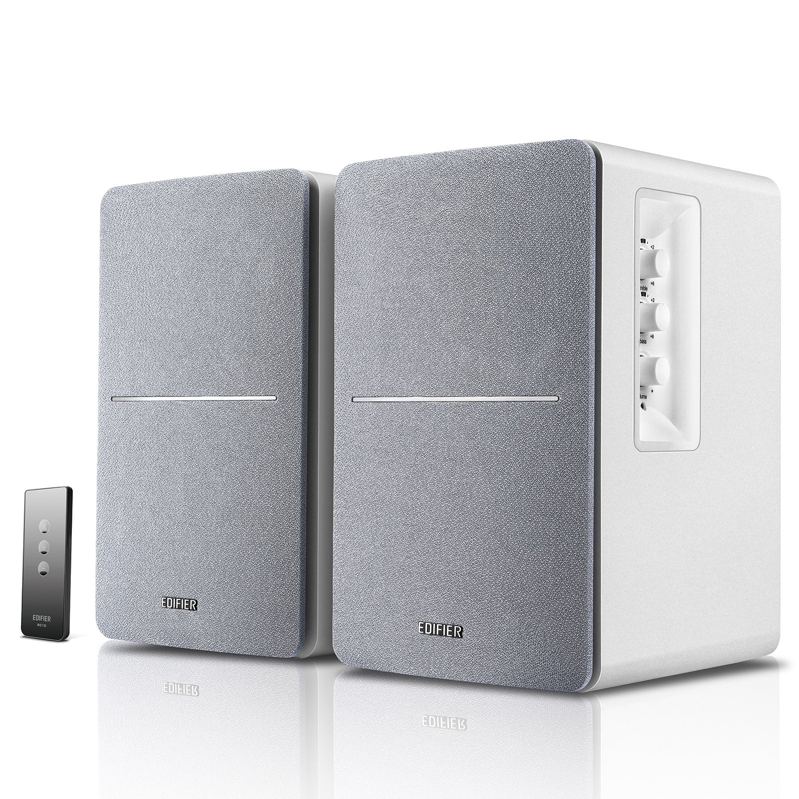 Edifier R1280T Powered Bookshelf Speakers, 2.0 Active Monitor Speaker System, Holiday Gift - White