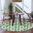 thumbnail image 3 of Round Rug 6Ft Washable Non-Slip, St Patricks Day Circle Area Rugs for Living Room Bedroom, Farmhouse Vintage Green Shamrock Indoor Floor Mats Carpet Runner for Home Decor Aesthetic, 3 of 8