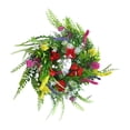 thumbnail image 1 of Coronas de flores artificiales para puerta de entrada, decoración colgante, corona floral, corona para puerta 40cm, 1 of 9