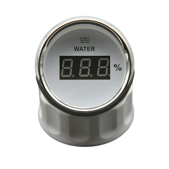 Digital Water Level Gauge With Red LED Backlight 0-190ohm Water Tank Level Indicator For Sensor Boat RV Car 12V/24V ,High Precision