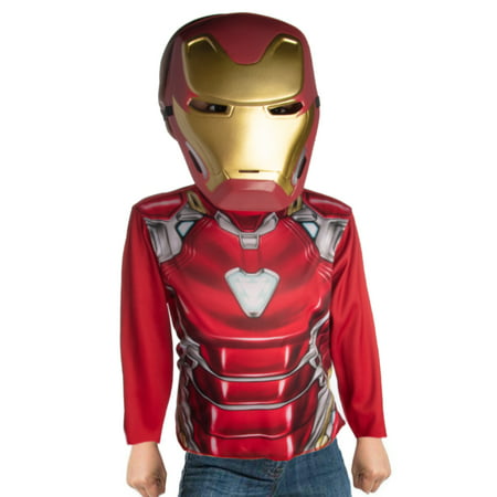 Imagine Iron Man Dress Up Boys Costume Top With Mask Superhero Costumes For Boys Kids Size 4-6 Superhero