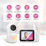 VTech 3.5 Digital Video Baby Monitor with Pan and Tilt and Night Light, VM4263 (White)