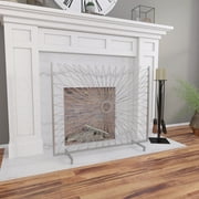 SEI Furniture Jandra Decorative Fireplace Screen 39 x 32 Freestanding Fireplace Accessories