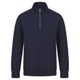 thumbnail image 1 of Henbury  Adult Sustainable Quarter Zip Sweatshirt, 1 of 2