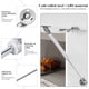 thumbnail image 2 of 4 piezas 100N amortiguadores hidráulicos para muebles, amortiguadores de gas, brazo neumático para levantar puertas, armarios, cocinas, armarios, dormitorios, 2 of 4