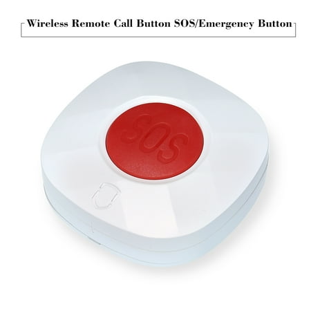 Wireless Remote Call Button SOS/Emergency Button 433MHz Caregiver Pager for Bed/Chair/Floor Mat Fall Alarm Patient Elderly Disabled Press for Help Caregiver/Nurse Alert System Home Secure Alarm
