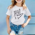 thumbnail image 2 of Hauts de Chandail pour Filles 2t Chemise Pack Fille Mode Décontractée Respirante T-Shirt Imprimé, 2 of 4