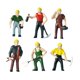 thumbnail image 1 of 6 Figuras de Obreros de La Construcción a Escala 1:87, Figuras en Miniatura para Decoración de Escritorio, Manualidades para Dioramas de Casas de, 1 of 9