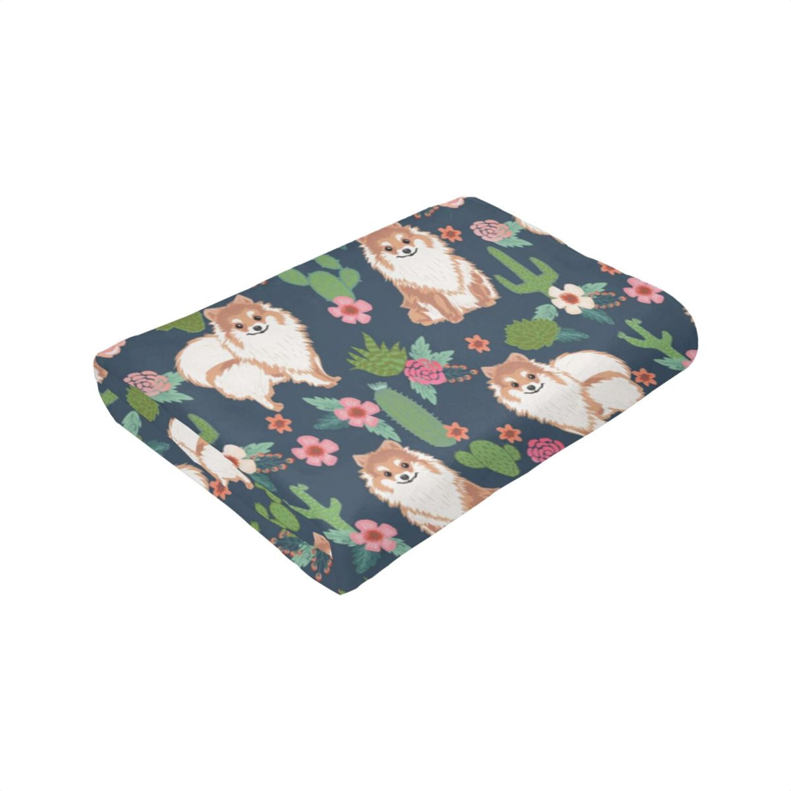 Wijzvio American Foxhound Dog Throw Blanket Soft Fuzzy Fleece Blanket For Couch Bed Living Room Decoration 50"X40"
