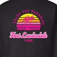 thumbnail image 3 of Inktastic Summer Enjoy the Sunshine Fort Lauderdale Florida in Pink Adult Sweatshirt, 3 of 4