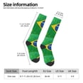 thumbnail image 3 of Knee High Socks for Women Brazil Flag Long Tube Sock Uniform Socks, 3 of 7