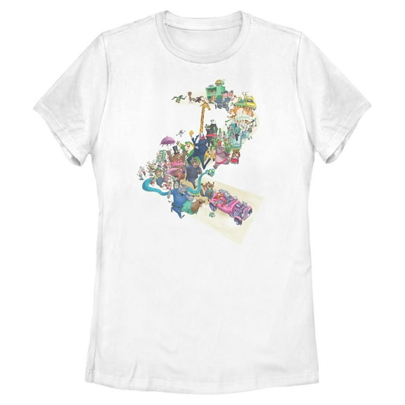 Womens Zootopia 2 Judy and Nick City Adventures T Shirt