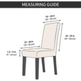 thumbnail image 2 of Dining Room Chair Covers Set of 6, Stretch Parsons Chair Slipcovers Universal Removable Washable Chair Seat Covers Protector for Dining Room, Kitchen, Hotel and Party, Purple, 2 of 6