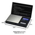 thumbnail image 3 of Digital Pocket Weight Scale, Digital Gram Scale, Small Scale, Mini Food Scale Jewelry Scale Ounces/Grains Scale, Easy to Carry for Coffee, Food, Kitchen, Black, (200g x 0.01g), 3 of 6