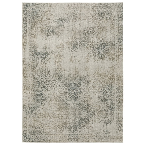 Alton Vintage Rug 070E9 in Grey Rectangle 9' 10" X 12 ' 9"