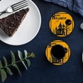 thumbnail image 6 of FMSHPON Happy Halloween Horror Castle and Trees Orange Set of 8 Round Coaster for Drinks, Absorbent Ceramic Stone Coasters Cup Mat with Cork Base for Home Kitchen Room Coffee Table Bar Decor, 6 of 6