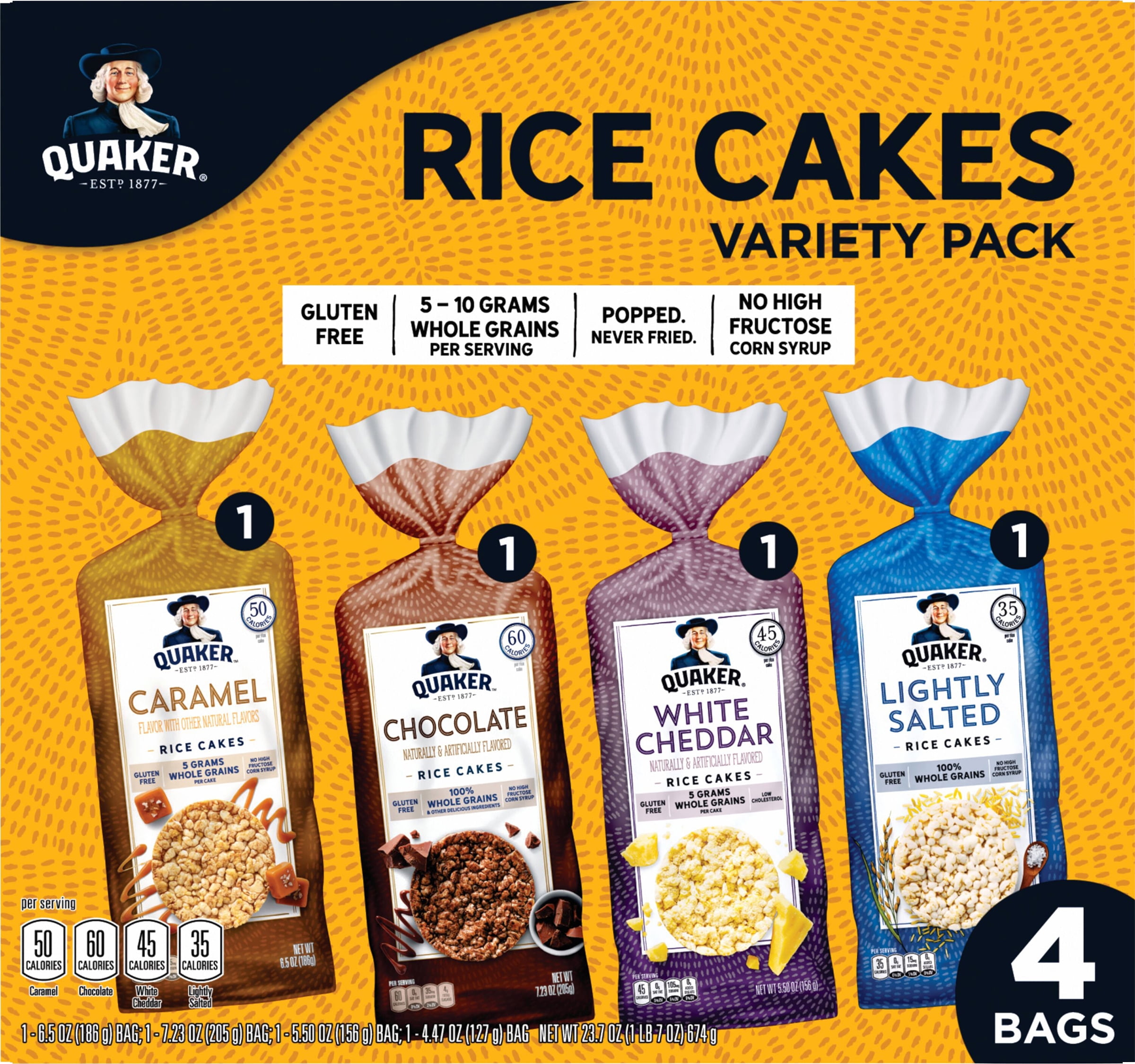 Rice cake & Harry③ Drizzilicious Mini Rice Cake Bites Variety Pack Same-Day