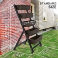 thumbnail image 5 of Yacona 5 Tiers Vertical Garden Planter with Wheels, Vertical Raised Garden Bed, Freestanding Garden Planter Box, for Herb Flower Vegetable, 5 of 7