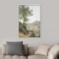 thumbnail image 4 of PixonSign Framed Wall Art Country Trees Near Mountain Valley Floral/Botanical Nature Wilderness Artwork Rustic Oil Paintings Modern Scenery Canvas Prints Colorful for Rooms - 16"x24" White, 4 of 5