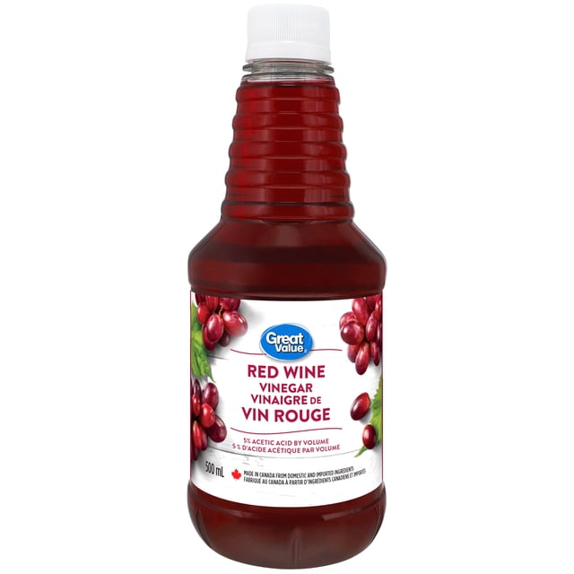 Vinaigre de vin rouge Great Value