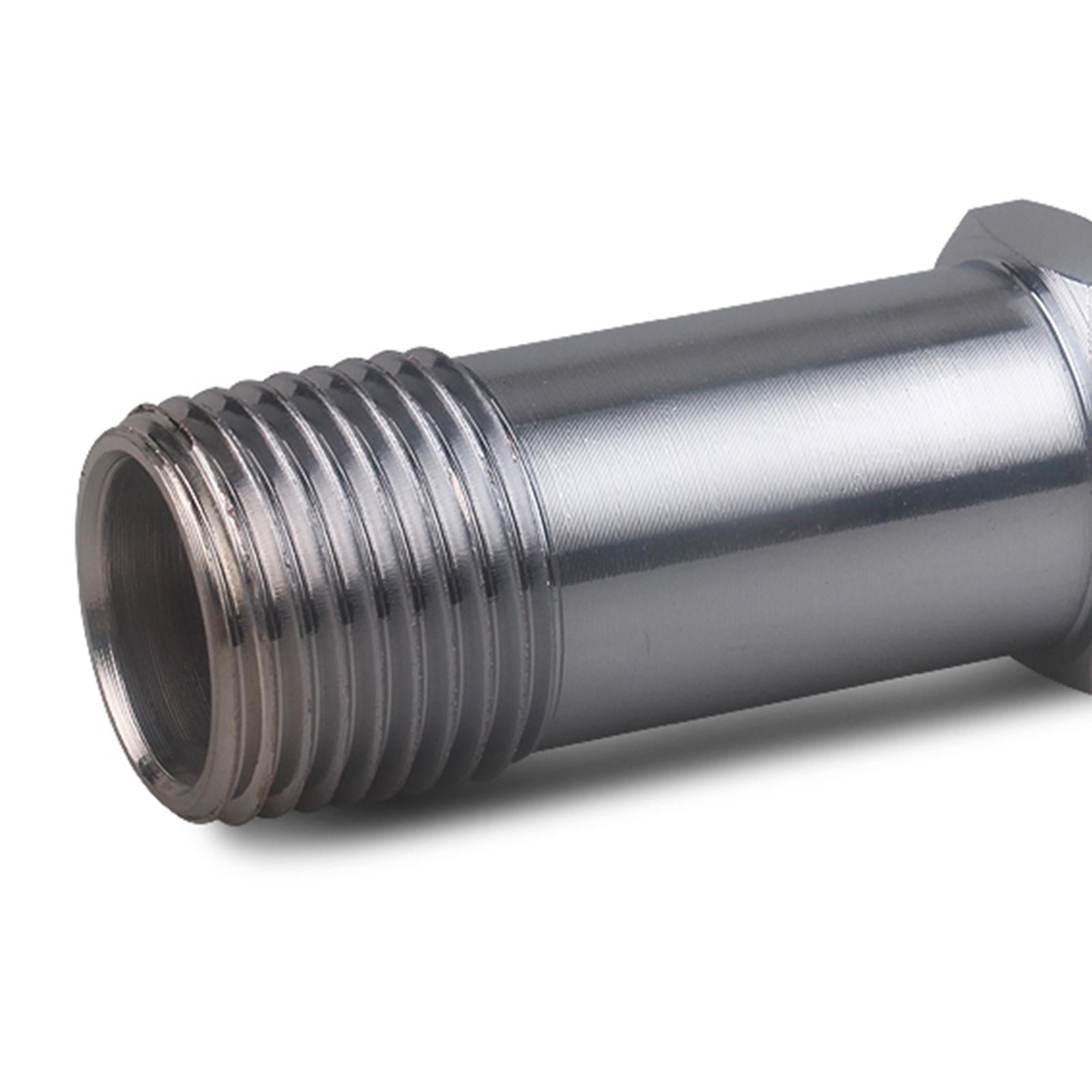 Nishiyuenyi 2pcs Chromed Heater Hose Fittings 3/4" Water Pump 5/8" Intake Connector Advanced