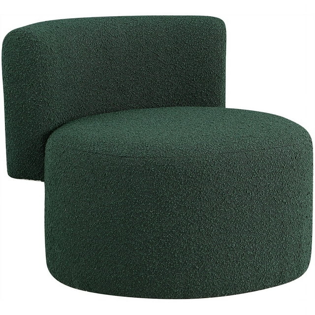 Meridian Furniture Como Fauteuil d'Appoint en Tissu Bouclé Vert