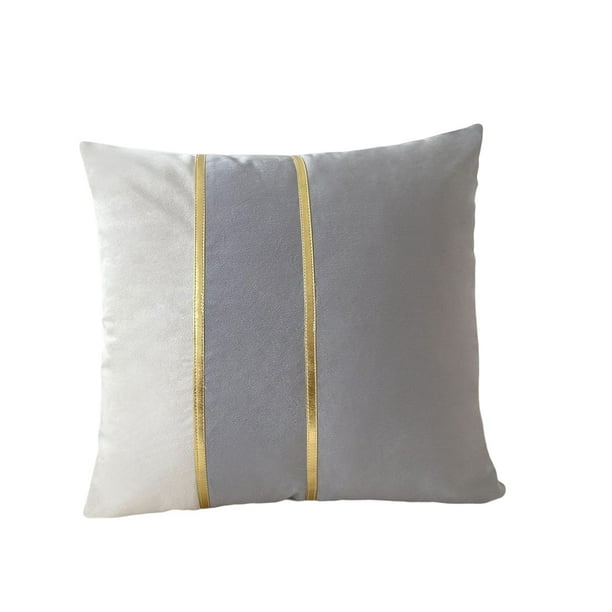 Advancent Funda de almohada para sofá y silla, funda de cojín con costuras, funda de almohada para oficina, dormitorio, hogar, sala de estar, Hotel, Decoración del hogar Gris-plata Advancent HA078702-10