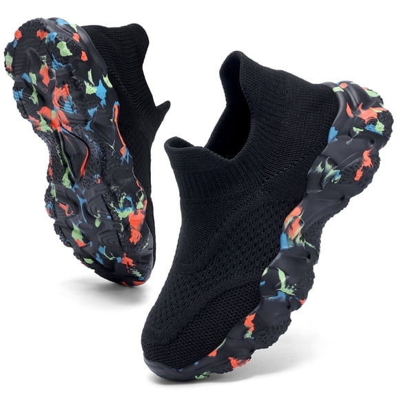 CZV Running Shoes for Kids, Boys Girls Fashion Sneakers,Lightweight Breathable Toddler Shoes ,Running Athletic Shoes for Toddler/Little Kid/Big Kid,Size 12.5 Little Kid